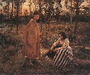 Shepherd and Peasant Woman Bela Ivanyi-Grunwald